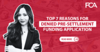 Reasons for Denied Pre-Settlement Funding Application