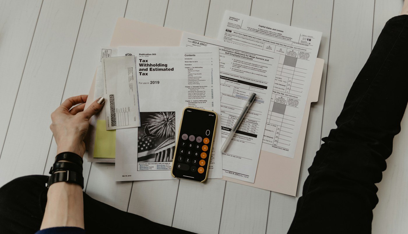 Financial and estate documents representing an estate administration matter
