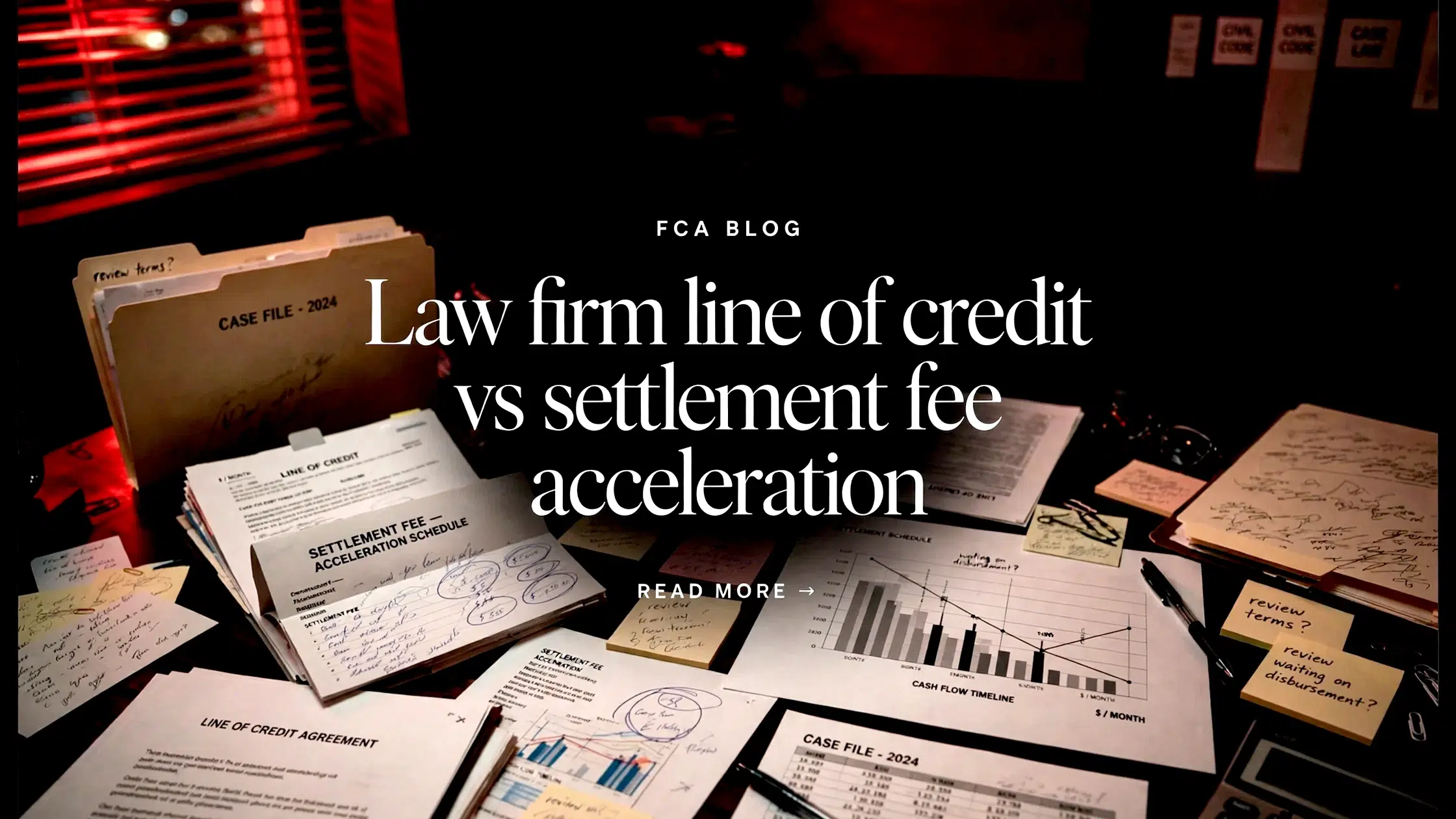 Law Firm Line of Credit vs Settlement Fee Acceleration