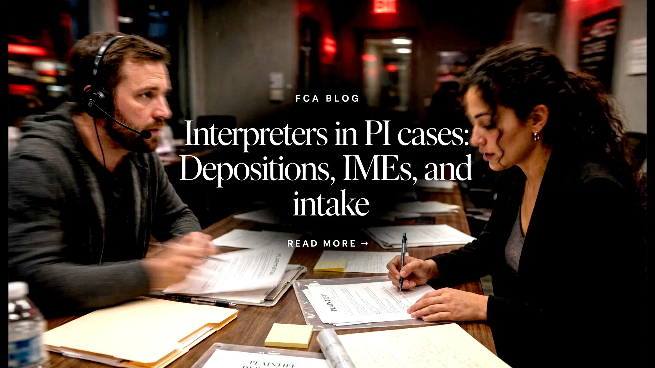 Interpreters in PI Cases: Depositions, IMEs, and Intake